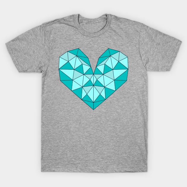 Crystal heart. T-Shirt by senkova
